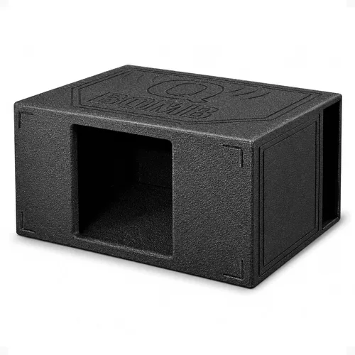 Vista 7 de Q Power HD112 12" Caja de subwoofer cuadrada ventilada para servicio pesado