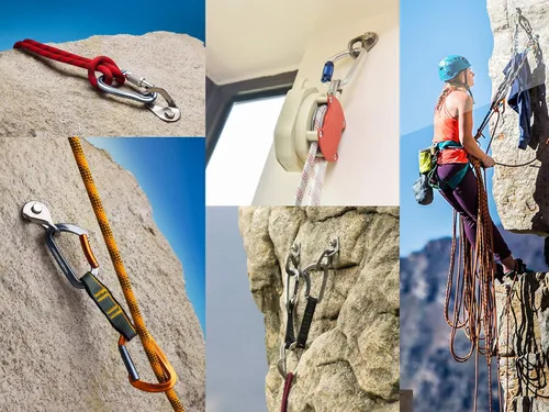 Vista 7 de Pernos de escalada de 25 kN anclajes de acero inoxidable para escalada perno de anclaje Perno de expansión resistente, Piton Tiedown para escalada