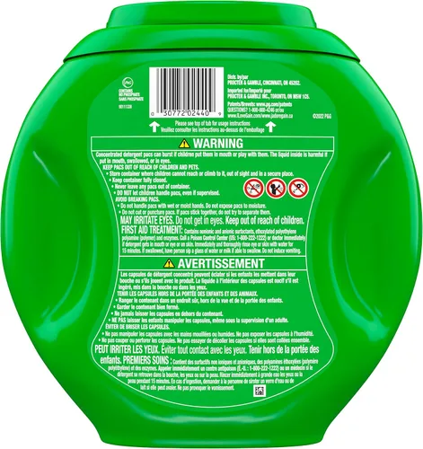 Vista 2 de Gain Flings cápsulas de detergente para lavandería con defensa contra el olor, 60 unidades, aroma Super Fresh Blast, cápsulas de detergente HE 3en1
