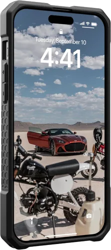 Vista 8 de URBAN ARMOR GEAR UAG - Funda compatible con iPhone 15 Plus de 6.7 pulgadas, Monarch Pro color negro, imán integrado compatible con carga MagSafe