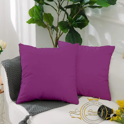 Vista 38 de Crown Collection Juego de 2 fundas de almohada estándar de 20 x 26 pulgadas, hipoalergénicas de 600 hilos, 100% algodón egipcio, fundas de almohada