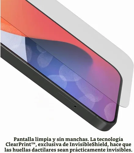 Vista 3 de ZAGG InvisibleShield - Protector de pantalla de vidrio antirreflejos para iPhone 14/13 Pro/13 – 3X protección contra impactos y arañazos, vidrio