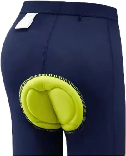 Vista 3 de Pantalones de ciclismo para niños, pantalones cortos acolchados 3D, pantalones cortos de ciclismo para niñas, pantalones cortos negros para niños