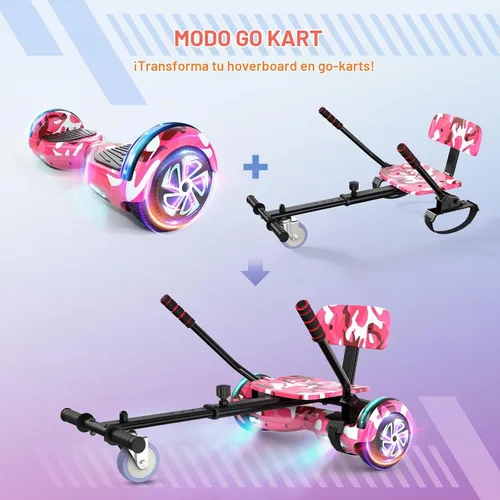 Vista 4 de LIEAGLE Self-Balancing Scooter with Seat Attachment Adjustable Frame