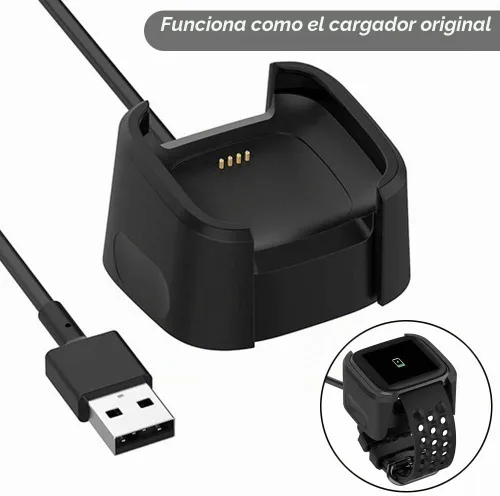 Vista 2 de Emilydeals Cargador para Fitbit Versa 2, cable de carga de repuesto para reloj inteligente Fitbit Versa 2 [3.3 ft/3.3 pies]