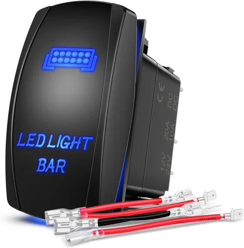 Vista 5 de Nilight ZH411-A 12 pulgadas, 12 pulgadas, 300 W, combo de punto de inundación de triple hilera, 30000 lúmenes, luces LED todoterreno y barra de luz