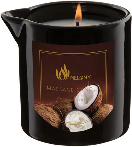 Vista 9 de MELONY Vela de masaje de lujo, hidratante, velas de aceite corporal para relajación muscular, spa en casa, 8.1 onzas (canela de manzana) Vela
