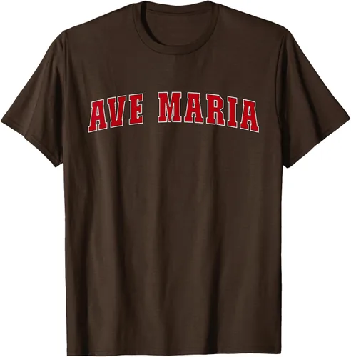 Vista 6 de Ave Maria FL Florida - Camiseta, Negro