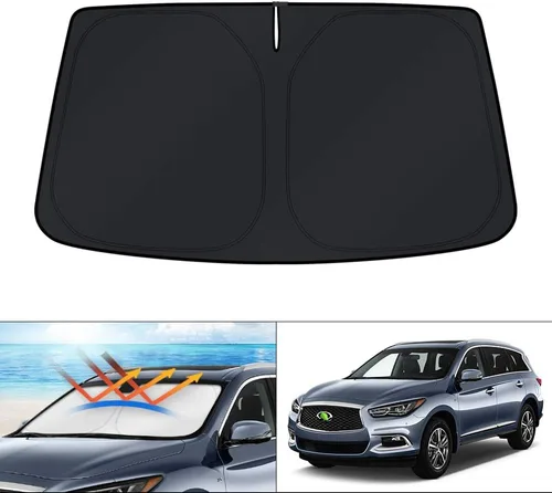 Vista 140 de KUST Parasol para parabrisas para BMW X1 F48 2016, 2017, 2018, 2019, 2020, 2021, 2022, accesorios de ajuste personalizado, parasol plegable
