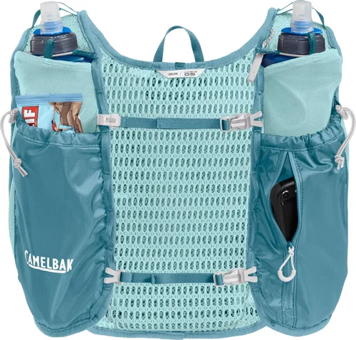 Vista 6 de CamelBak Chaleco de hidratación Trail Run para mujer, 34 onzas, azul adriático Azul Adriático 2.0