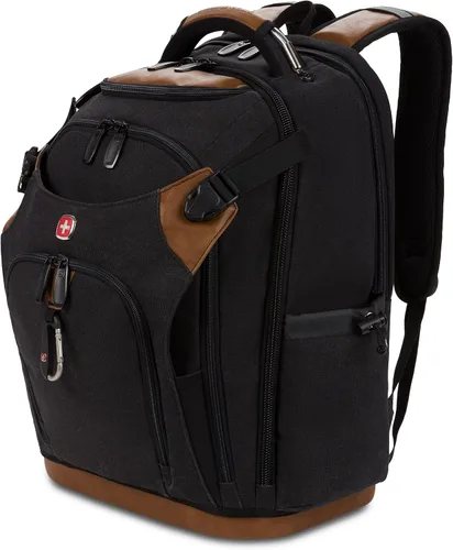 Vista 12 de SwissGear Mochila de bolsa de herramientas, se adapta hasta, Negro, Mediana