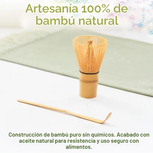 Vista 4 de HIBINO Juego Matcha Kit de matcha japonés de 5 piezas, Crystal Shell Cáscara de cristal verde 5pc