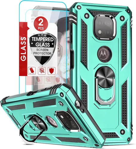 Vista 258 de LeYi Funda para Samsung Galaxy A05 (no compatible con A05S) con protector de pantalla y protector de lente de cámara, funda resistente de grado Negro