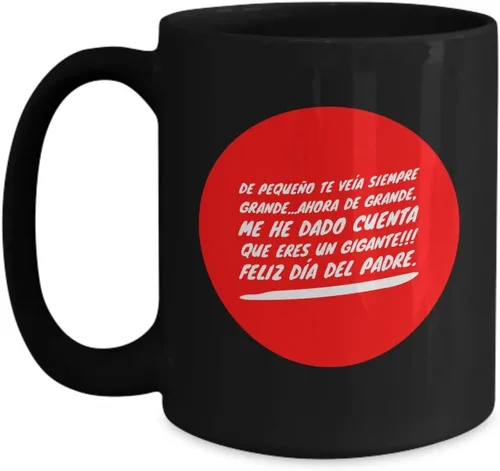Vista 3 de Regalo para Papa Taza de Cafe Padre Vaso, taza café divertidas, tazas personalizadas, taza de café inspiradoras, taza con mensajes positivos., 11onza