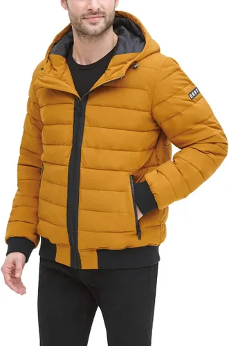 Vista 10 de DKNY Chaqueta bomber acolchada con capucha y rendimiento para hombre