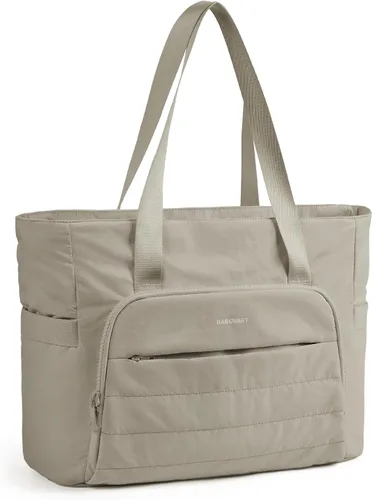 Vista 15 de BAGSMART Bolsa de mano para mujer, bolsa de mano con cremallera, bolsa de trabajo con compartimentos, bolsa de hombro para enfermera, para viajes