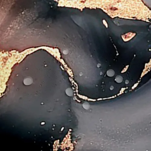 Vista 4 de Cortina de ducha de baño de mármol, cortina de ducha de tela gris y blanca con ganchos, arte único estampado de teñido anudado 3D, accesorios