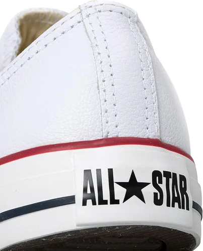 Vista 7 de Converse Chuck Taylor All Star - Parte superior baja de cuero Blanco