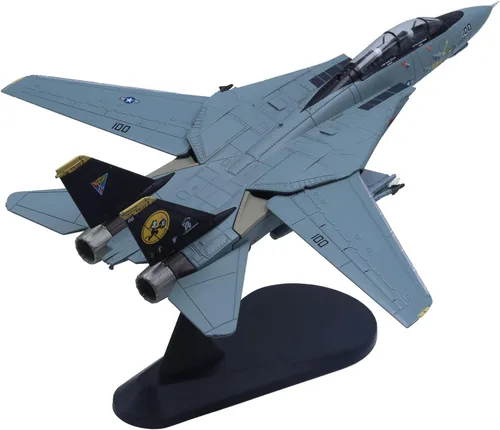 Vista 7 de 1/100 F-14 Tomcat Skeleton Fighter Modelo de avión militar fundido a troquel modelo de avión militar