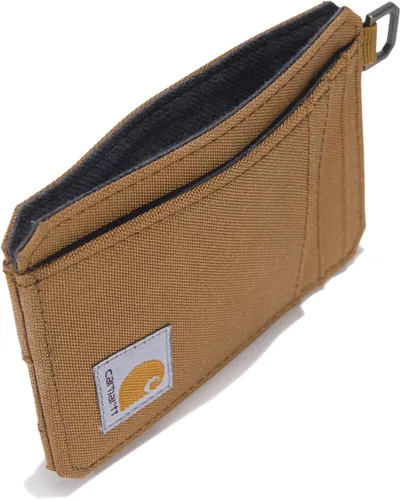 Vista 3 de Carhartt Carteras delgadas de nailon con bolsillo frontal para hombre