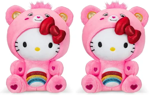 Vista 12 de Care Bears - Badtz-Maru vestido como oso gruñón de 8 pulgadas de peluche de tamaño divertido, azul - Suave y abrazable. - Bueno para niñas y niños