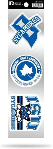 Vista 62 de NCAA - Juego de calcomanías retro Spirit de 3 piezas