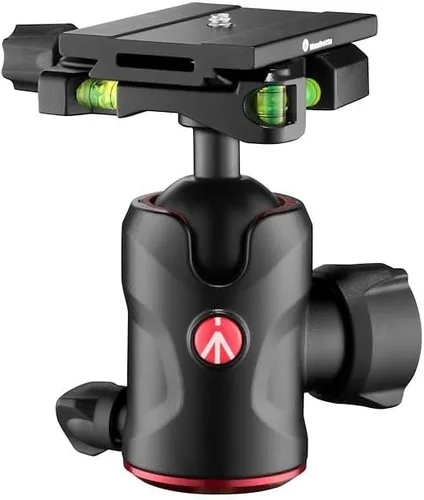 Vista 7 de Manfrotto Cabezal de bola central 490, para trípodes de cámara, cabezal de bola fluida para trípodes ergonómicos y funcionales, estabilizador