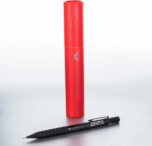 Vista 6 de Pentel Smash - Lápiz mecánico para bosquejos (0.5 mm) - Edición especial negra con tubo