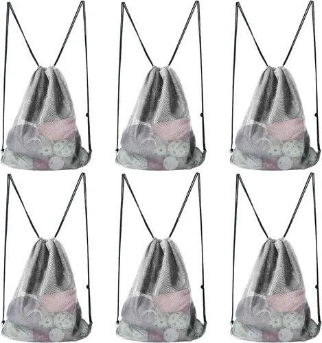 Vista 89 de GSE Games & Sports Expert Bolsa de malla con cordón para béisbol, pelotas de pickleball, pelotas de golf, gimnasio, equipo de natación, lavandería