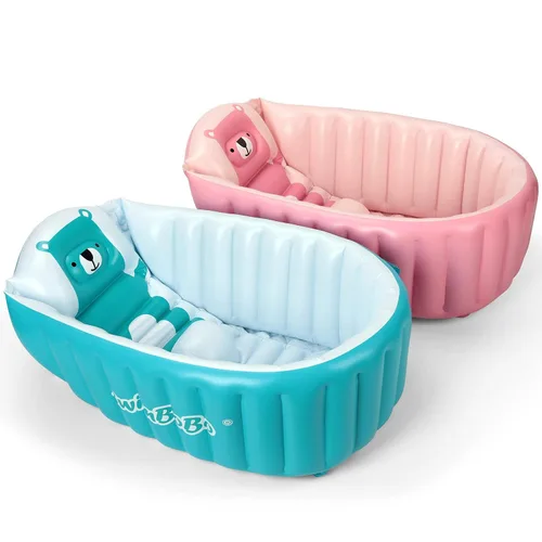 Vista 6 de Bañera inflable para bebés (azul)