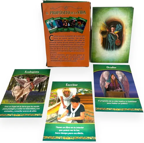 Vista 4 de Cartas Oraculo Proposito de la vida en español, Edición en español, principiante amigable, familiar, Propósito de la vida oráculo