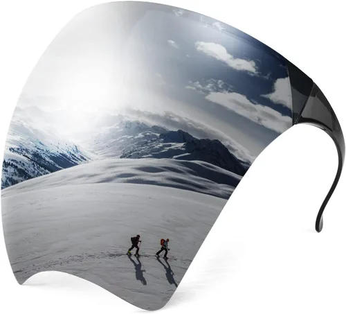 Vista 10 de FEISEDY Visera Facial de Cobertura Completa Gafas Protectoras Escudo Espejo Gafas de Sol Anti Niebla B2781