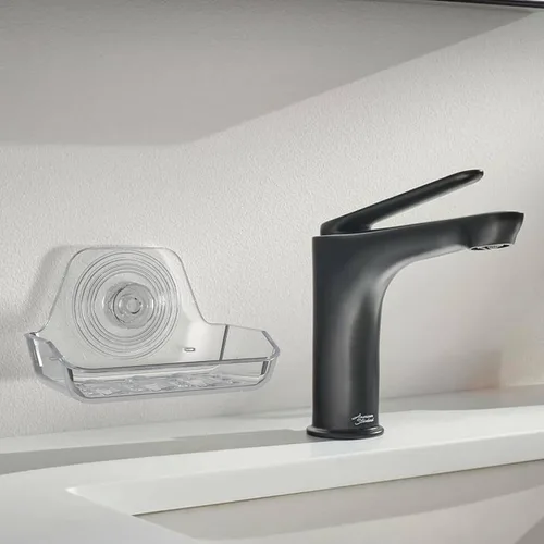Vista 5 de Jabonera autoadhesiva para montar en la pared, protector de jabón de plástico, soporte de esponja para pared de ducha, baño, cocina (transparente A))