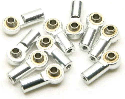 Vista 3 de 10 Uds aluminio plateado M3 Metal bola titular lazo enlace extremo articulación RC escalada marina Crawlers coche para 1:10 D90 SCX10 F350