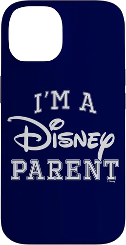Vista 4 de iPhone 16 Disney I'm A Disney Parent Collegiate Big Text Logo Case