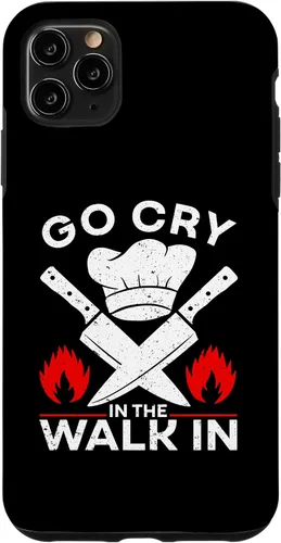 Vista 11 de iPhone 15 Go Cry In The Walk In, divertida funda de chef de cocina