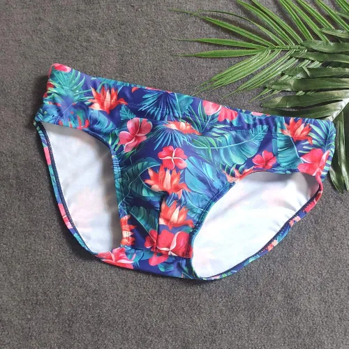 Vista 7 de UXH Traje de baño para hombre, con relleno, sexy, para natación, playa, surf, natación, traje de baño