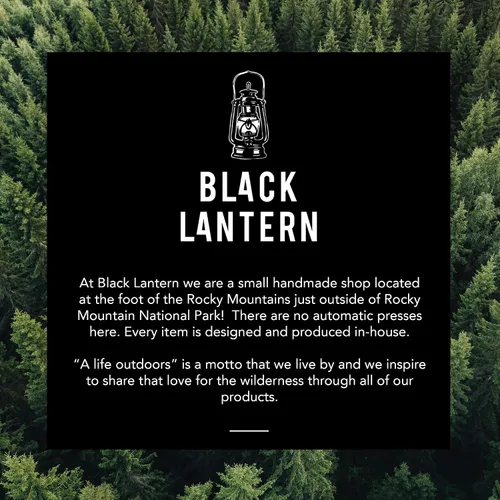 Vista 7 de Black Lantern Nature T-Shirt Screen Printed Mountain Graphic Tee for Men, Comfortable Outdoor Shirt