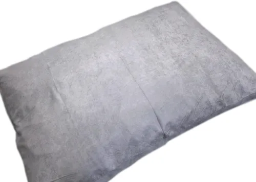 Vista 3 de eConsumersUSA - Almohada ortopédica de microgamuza gris de 37 x 27 pulgadas para perro, rellena con espuma viscoelástica triturada de alta calidad