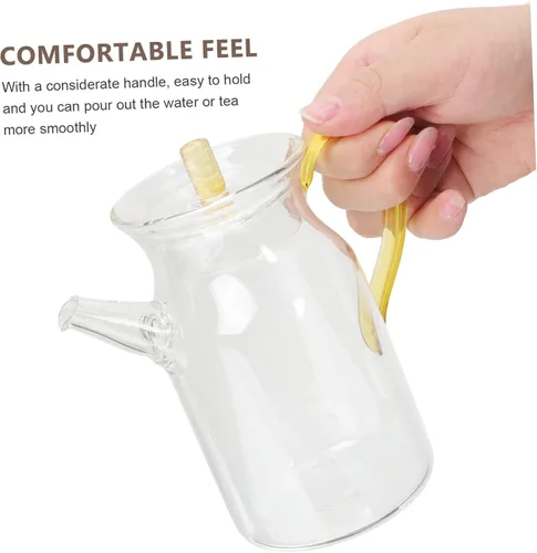 Vista 5 de Infuser Design Tea Pot Home Tetera de vidrio Tetera de mano para Drinkware