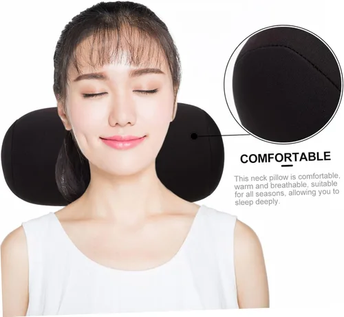 Vista 5 de Ciieeo Almohada cilíndrica para el cuello y la cintura, suministro de sueño, cojín para el cuello del coche, almohada cilíndrica, mini bolsa húmeda