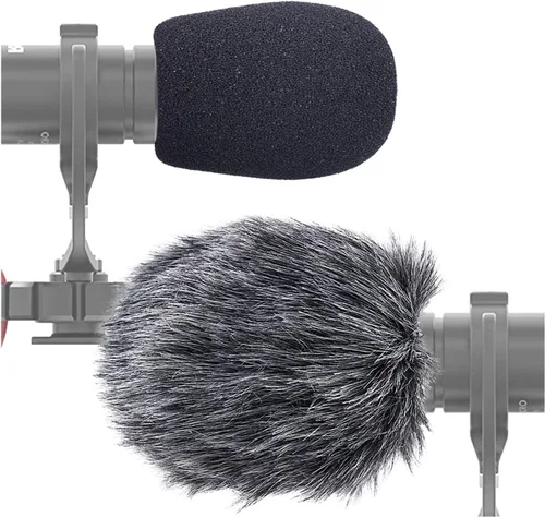 Vista 9 de SUNMON VideoMicro - Funda de espuma para parabrisas y filtro para micrófono Rode VideoMicro Me Mini-Shotgun (paquete de 2)