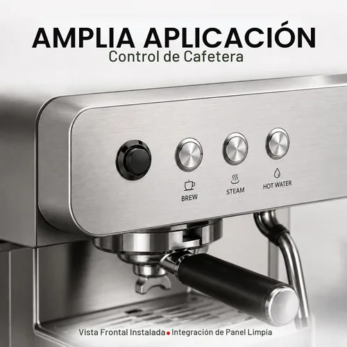 Vista 7 de Interruptor de botón momentáneo, mini interruptor redondo sin bloqueo, CA 250 V/3 A CA 125 V/6 A, tapa negra de apagado (10 piezas)