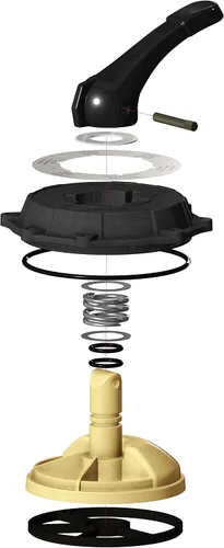 Vista 4 de Cubierta de llave y mango compatible con bomba de filtro de arena transparente INTEX 26645EG SX2100 Krystal