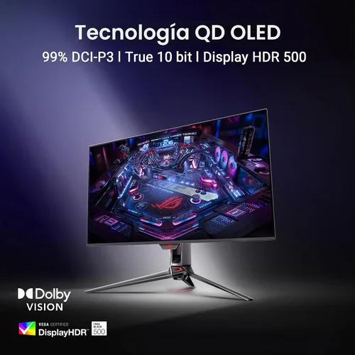 Vista 2 de ASUS ROG PG32UCDM3 32 pulgadas 4K 240Hz Tándem OLED Monitor