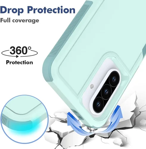 Vista 37 de Jeylly Compatible con Samsung Galaxy A22 5G Funda, Funda Samsung A22 5G con 2pcs protectores de pantalla de vidrio templado