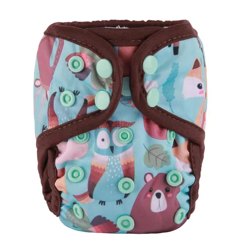 Vista 25 de Pañal para bebé recién nacido, 8lbs-10lbs (animal nativo americano)