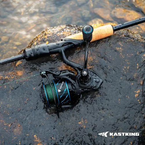 Vista 15 de KastKing Verus Spinning Fishing Reels with Lightweight Nylitech Body Negro