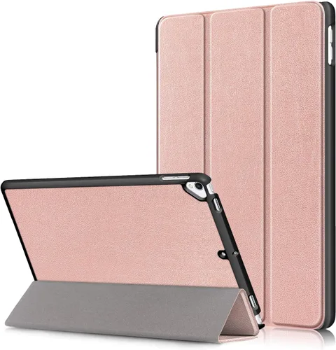 Vista 11 de Para Apple iPad de 9ª/8ª/7ª generación de 10.2 pulgadas (2021/2020/2019), cubierta trasera transparente de TPU a prueba de golpes