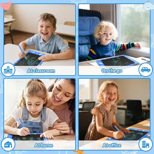 Vista 5 de Mafiti - Tablet de escritura LCD de 8.5 pulgadas, blocs electrónicos para escritura y dibujo, pizarra portátil para garabatos, regalos para niños